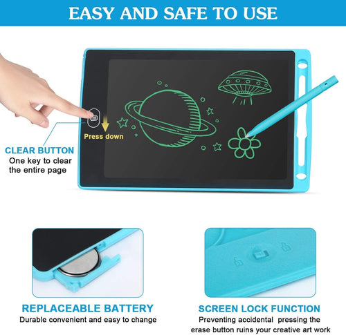 YOFO Writing pad for Kids with 8.5 Inch LCD Display Graphic Tablet for Kids Toys (Multi Color)