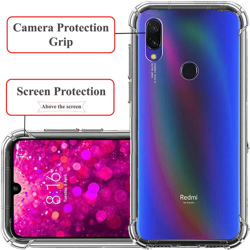 YOFO TPU Full Protection Back Cover for MI REDMI Y3 / REDMI 7 (Transparent)