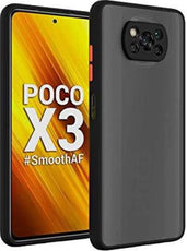 YOFO Matte Finish Smoke Back Cover with Full Camera Lens Protection for Poco X3