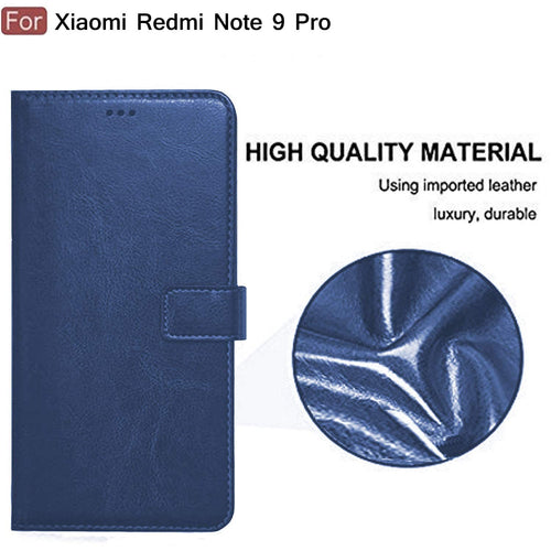YOFO Flip Leather Magnetic Wallet Back Cover Case for Redmi Note 9 Pro/Note 9 Pro Max/Poco M2 Pro
