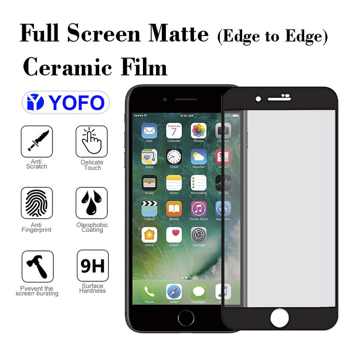YOFO Mattte Finish Anti-Fingerprint Ceramic Flexible Screen Protector for iPhone 6/7 / 8 / SE