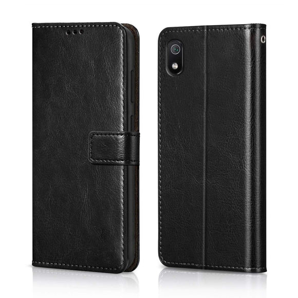 YOFO Flip Leather Magnetic Wallet Back Cover Case for Mi Redmi 7A