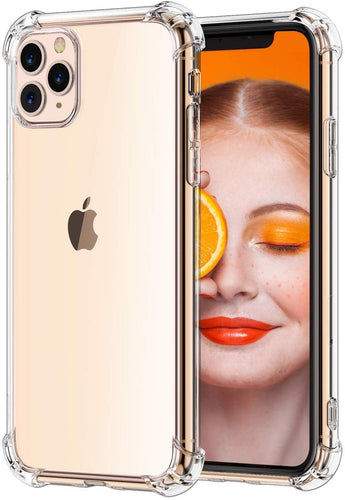 YOFO Shockproof Soft Transparent Back Cover for iPhone 11 PRO MAX (Transparent)