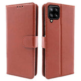 YOFO Samsung Galaxy A12 / F12 / M12 Leather Flip Cover Full Protective Wallet Case