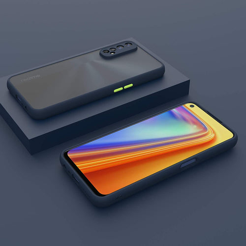 YOFO Matte Finish Smoke Back Cover with Full Camera Lens Protection for Realme 7