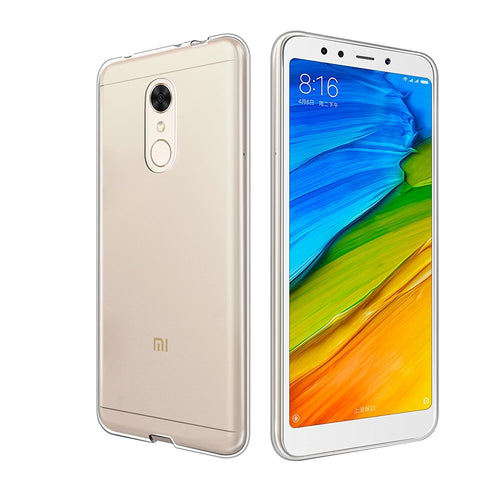 YOFO Back Case Cover for Mi Redmi 5 (Transparent)