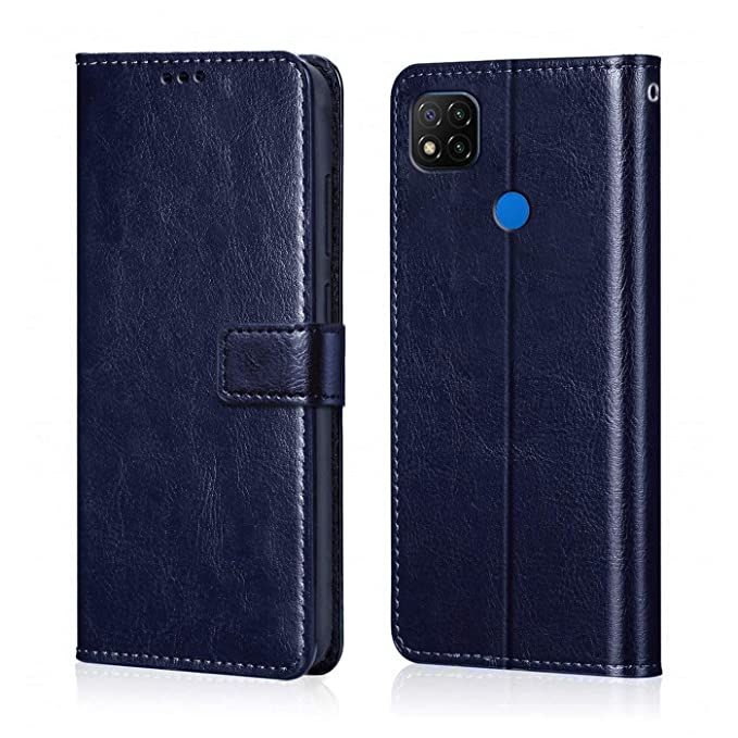 YOFO Flip Leather Magnetic Wallet Back Cover Case for Mi Redmi 9