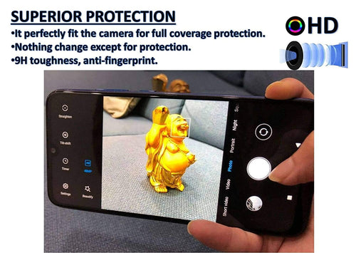 YOFO Anti Scratch Camera Lens Screen Protector 9H Camera Nano Glass for Poco X3 Pro (Transparent)