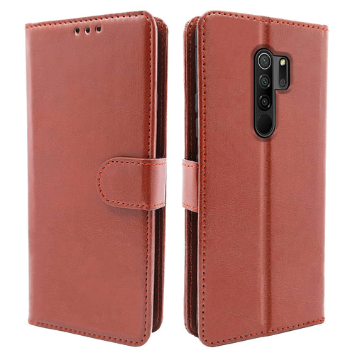 YOFO Flip Leather Magnetic Wallet Back Cover Case for Redmi Note 8 Pro