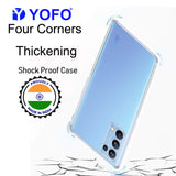 YOFO Silicon Transparent Back Cover for Oppo Reno 5 pro - Camera Protection with Anti Dust Plug