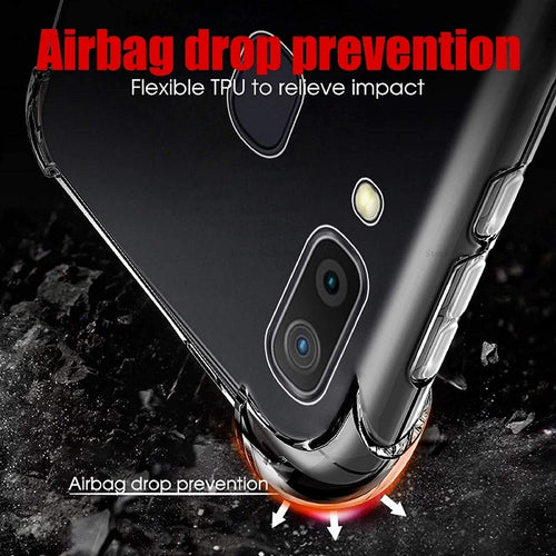 YOFO Transparent All Sides Protection Back Cover for Samsung A20 (Samsung A20)