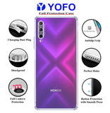 YOFO Silicon Transparent Back Cover for Honor 9X Pro - Camera Protection with Anti Dust Plug