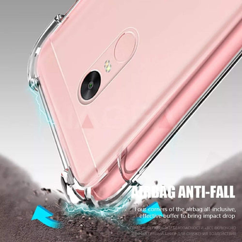 YOFO Rubber Shockproof Transparent Back Cover for Redmi Note 3 (Transparent HD)