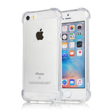 YOFO Ultra Thin Shockproof Back Cover for iPhone 5 /5S ((Transparent))