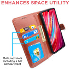 YOFO Flip Leather Magnetic Wallet Back Cover Case for Redmi Note 8 Pro
