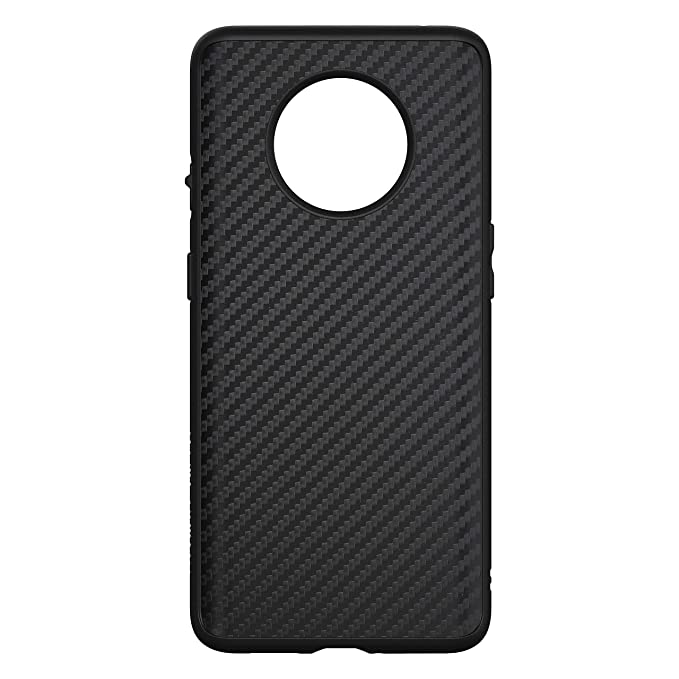 YOFO Rubber Carbon Cover, Slim Design, Shockproof Case for Oneplus 7T (Texture Black)