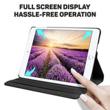 YOFO Apple iPad 10.2 inch 9th Gen (7th 8th 9th Generation) 2019 Launched 360 Degree Rotating Stand Folio Case PU Leather Rotating Stand Cover (Black)