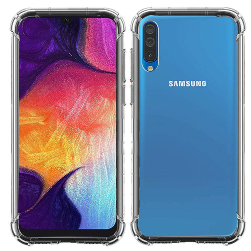 YOFO Flexible Back Cover for Samsung Galaxy A50 / A30s (Transparent) Shockproof All Side Protection Case