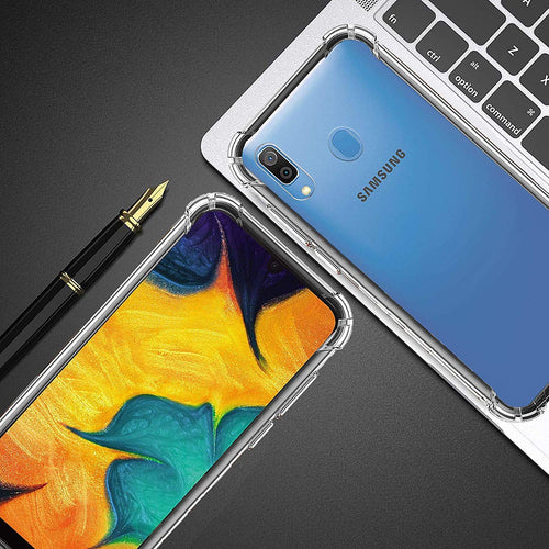 YOFO Transparent All Sides Protection Back Cover for Samsung A30