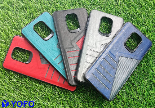 YOFO | The Case with Look | Leather Premuim Back Case Cover for MI Note 9 Pro/Note 9 Pro Max/Poco M2 ProRedmi