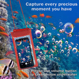 YOFO Pack of 5 Waterproof Sealed PVC Transparent Mobile Cover Pouch for up to 7 inch- Assorted Color