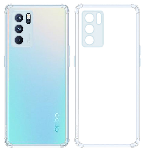 YOFO Back Cover for Oppo Reno 6 Pro (Flexible|Silicone|Transparent|Shockproof|Camera Protection)