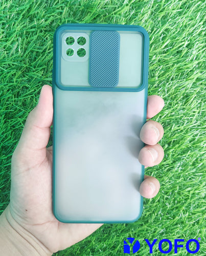 YOFO Camera Shutter Back Cover For Poco C3 With Free OTG Adapter (GREEN)