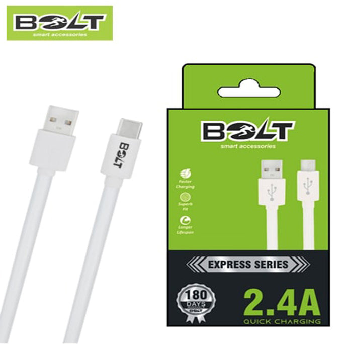 BOLTe Type-C Data Cable 2.4 Amp Fast Charging & Data Sync