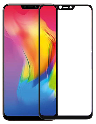 YOFO HD D+ Edge to Edge Full Screen Coverage Tempered Glass for Vivo Y81 / Y83 - Full Glue Gorilla Glass (Black)