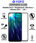 YOFO HD D+ Edge to Edge Full Screen Coverage Tempered Glass for Vivo Z1 Pro- Full Glue Gorilla Glass (Black)