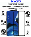 YOFO HD D+ Edge to Edge Full Screen Coverage Tempered Glass for Oppo Reno 2 - Full Glue Gorilla Glass (Black)
