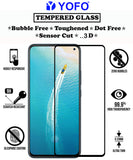 YOFO HD D+ Edge to Edge Full Screen Coverage Tempered Glass for Vivo V17 - Full Glue Gorilla Glass (Black)