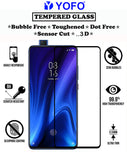 YOFO HD D+ Edge to Edge Full Screen Coverage Tempered Glass for Mi Redmi K20 /  K20 Pro - Full Glue Gorilla Glass (Black)