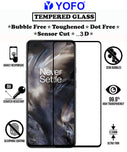 YOFO HD D+ Edge to Edge Full Screen Coverage Tempered Glass for OnePlus Nord- Full Glue Gorilla Glass (Black)