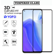 YOFO HD D+ Edge to Edge Full Screen Coverage Tempered Glass for Mi 10T - Full Glue Gorilla Glass (Black)