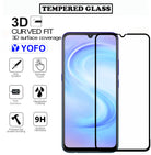 YOFO HD D+ Edge to Edge Full Screen Coverage Tempered Glass for Vivo S1 - Full Glue Gorilla Glass (Black)