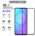 YOFO HD D+ Edge to Edge Full Screen Coverage Tempered Glass for Vivo S1 Pro - Full Glue Gorilla Glass (Black)