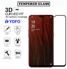 YOFO HD D+ Edge to Edge Full Screen Coverage Tempered Glass for Oppo A5s - Full Glue Gorilla Glass (Black)