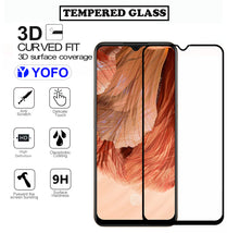 YOFO HD D+ Edge to Edge Full Screen Coverage Tempered Glass for Oppo F17 - Full Glue Gorilla Glass (Black)
