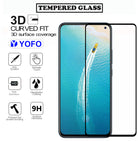 YOFO HD D+ Edge to Edge Full Screen Coverage Tempered Glass for Vivo V17 - Full Glue Gorilla Glass (Black)