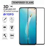 YOFO HD D+ Edge to Edge Full Screen Coverage Tempered Glass for Vivo V17 - Full Glue Gorilla Glass (Black)