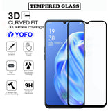 YOFO HD D+ Edge to Edge Full Screen Coverage Tempered Glass for Oppo F15 Pro - Full Glue Gorilla Glass (Black)