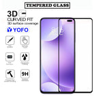 YOFO HD D+ Edge to Edge Full Screen Coverage Tempered Glass for Poco X2- Full Glue Gorilla Glass (Black)