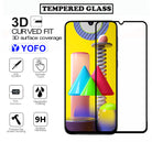 YOFO HD D+ Edge to Edge Full Screen Coverage Tempered Glass for Samsung Galaxy F41 / M31 - Full Glue AGorilla Glass (Black)