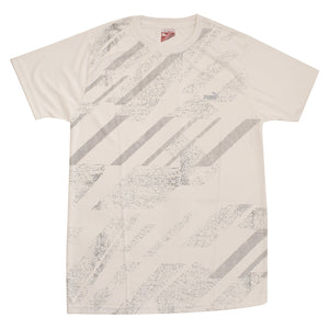 Just Brand ALL WEATHER Men's Regular Sport Fit Half Sleeve Round Neck (M Size ) T-Shirt -White Printed