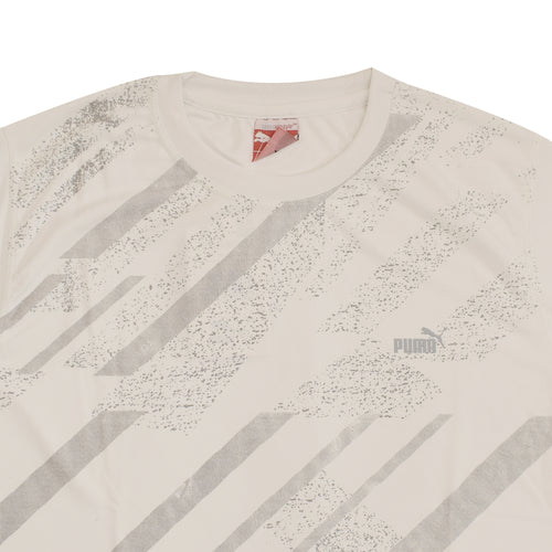 Just Brand ALL WEATHER Men's Regular Sport Fit Half Sleeve Round Neck (L Size ) T-Shirt -White Printed