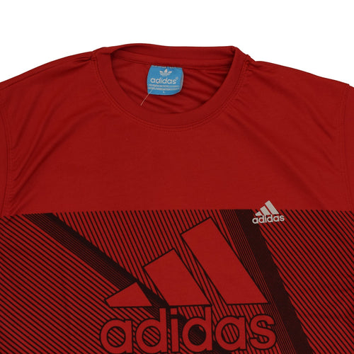 Just Brand ALL WEATHER Men's Regular Sport Fit Half Sleeve Round Neck (M-Size) T-Shirt -RED Printed