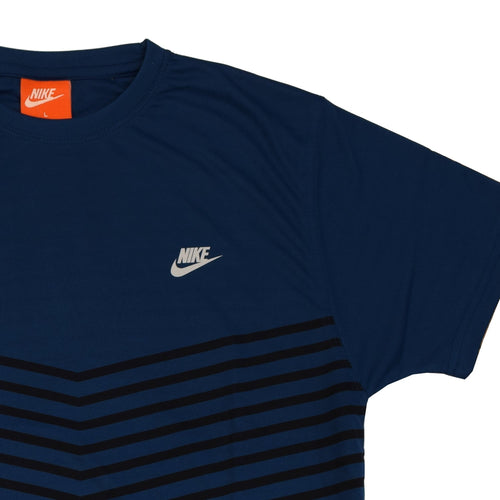 Just Brand ALL WEATHER Men's Regular Sport Fit Half Sleeve Round Neck (L Size ) T-Shirt -Navy Blue