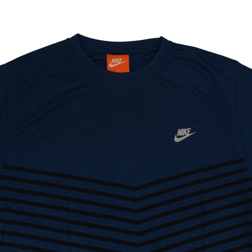 Just Brand ALL WEATHER Men's Regular Sport Fit Half Sleeve Round Neck (L Size ) T-Shirt -Navy Blue