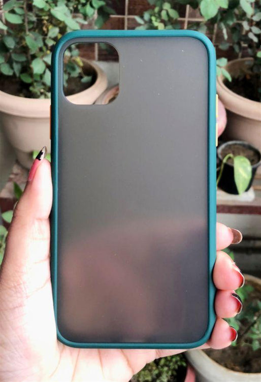 YOFO Matte Finish Smoke Back Cover for Apple iPhone 11 (6.1)-Green